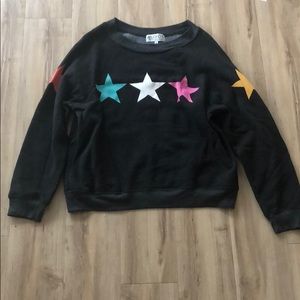 Wildfox Sweatshirt, Stars, Size Small